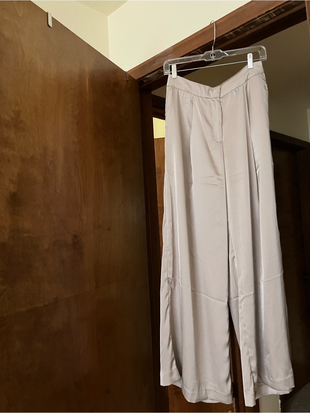 Jason Wu Cream satin Wide-Leg Trousers